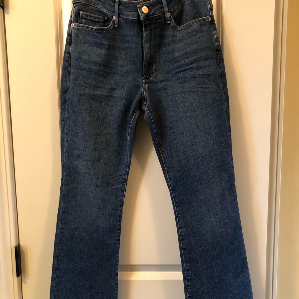 Banana Republic mid rise crop flare jeans